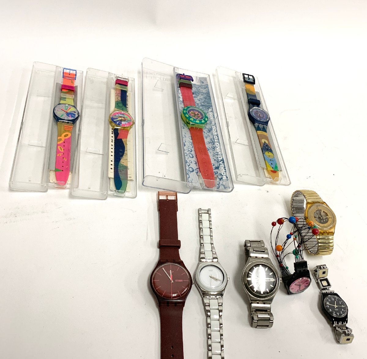 まとめ 6本 ジャンクSwatch スウォッチ クォーツ腕時計 6本 まとめ