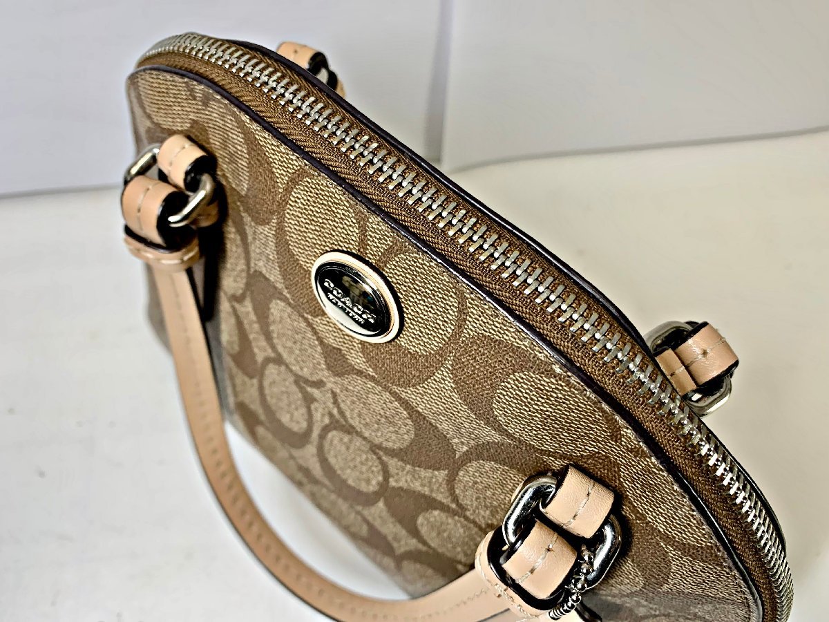 コーチ COACH コーチ 2wayミニボストン ショルダーバッグ ブラウン 