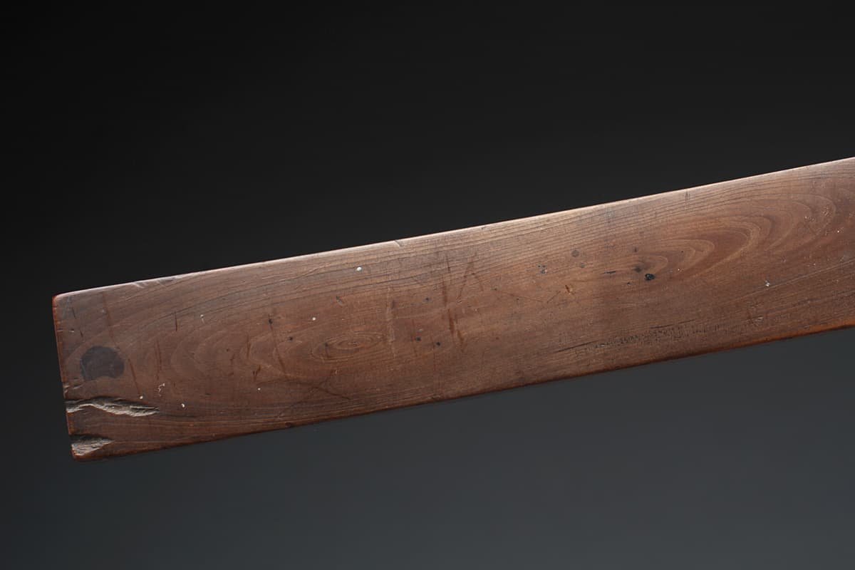 HX591 仏教美術 木造如意 全長35.5cm 重75g 木笏 如意棒 僧侶 寺院仏具