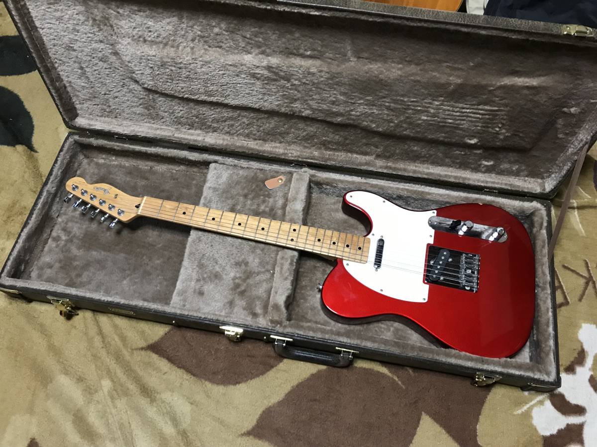 93年頃・美品・Fender Japan ・テレキャスター・メタリックレッド