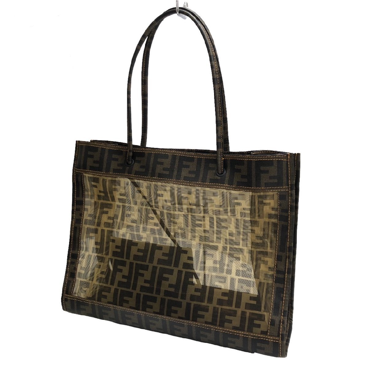 FENDI フェンディ メッシュ ロゴ - トートバッグ 2WAY⁄メッシュバッグ 