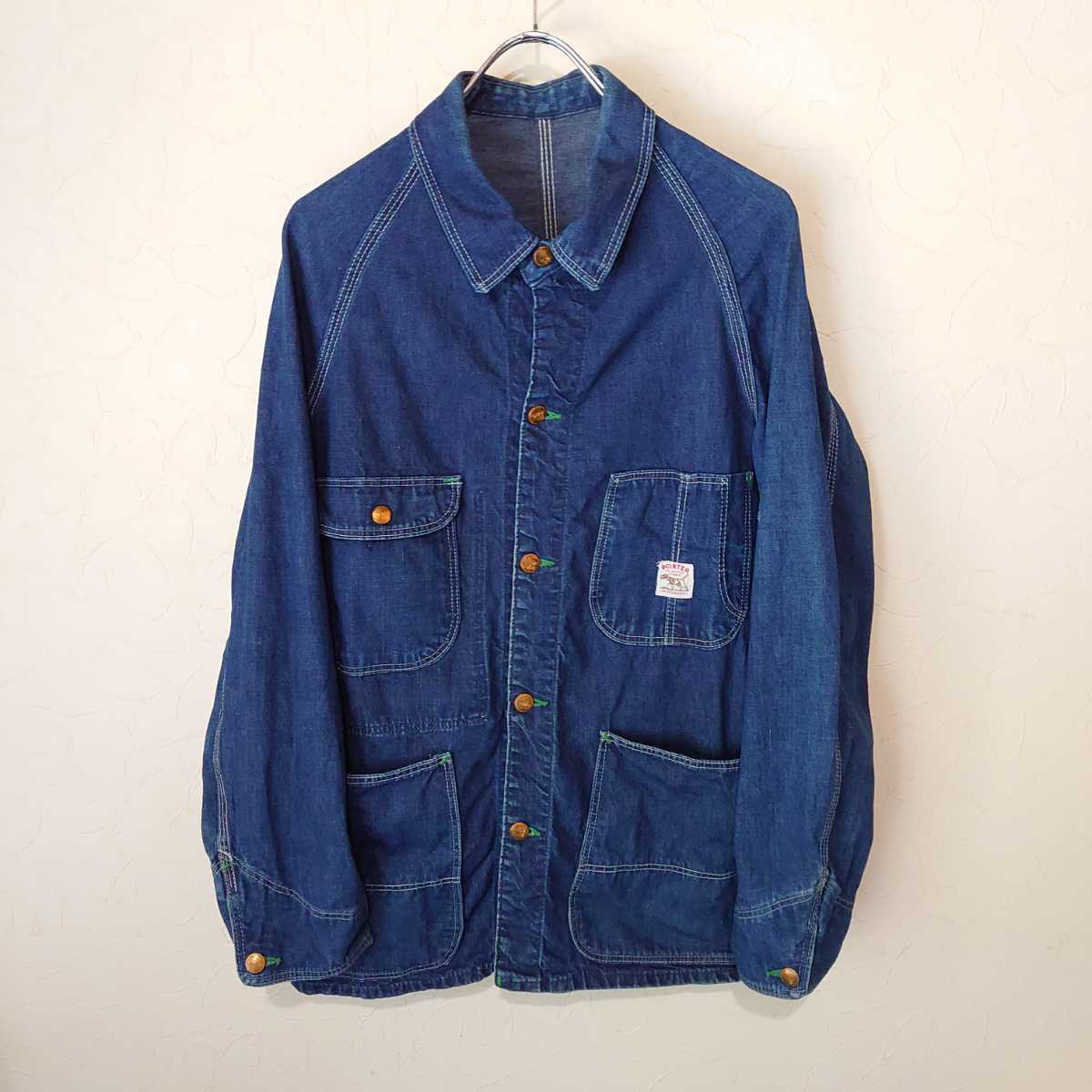 60s　デニムカバーオール ビンテージカバーオール ビンテージデニムカバーオール ビンテージデニム ビンテージチョアジャケット　50s
