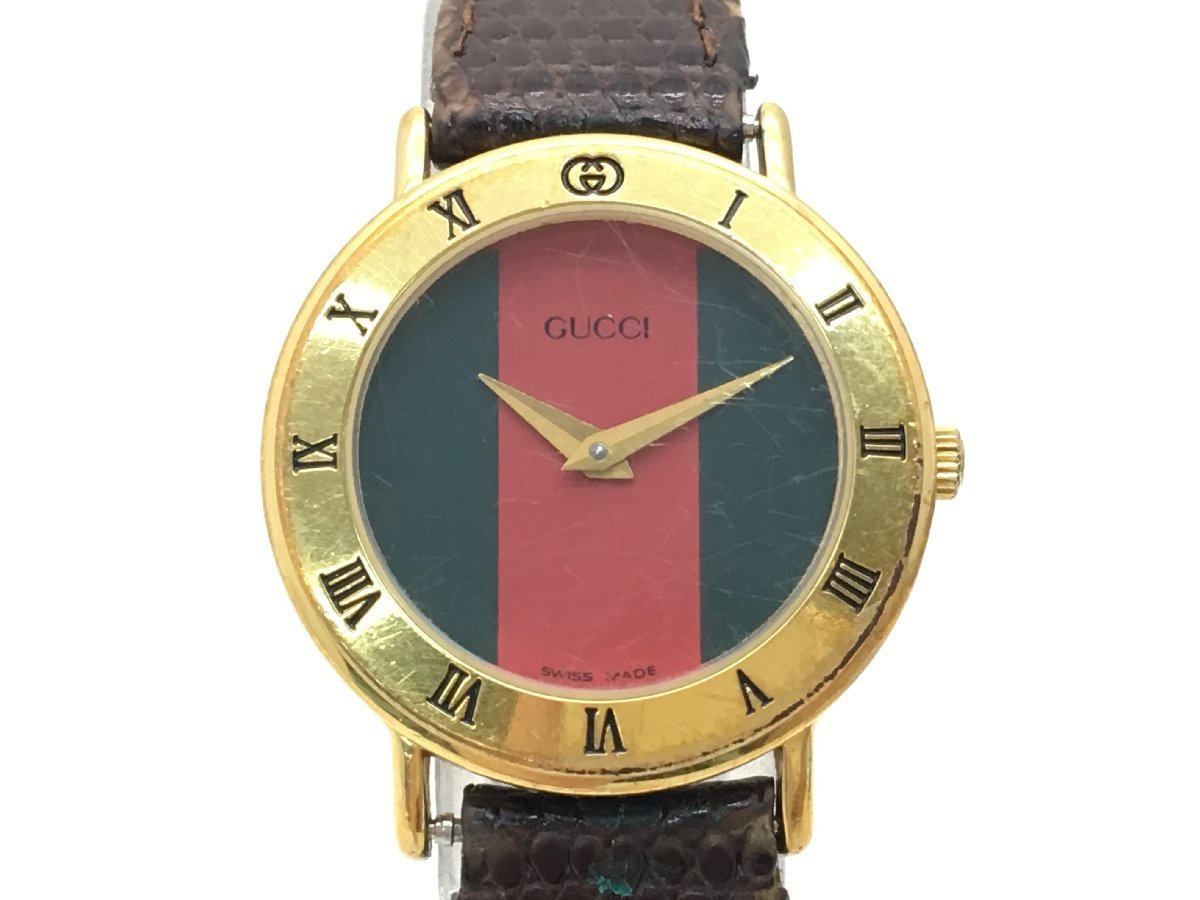 GUCCI 3000.2.L シェリーライン クォーツ 腕時計 レディース 箱付き