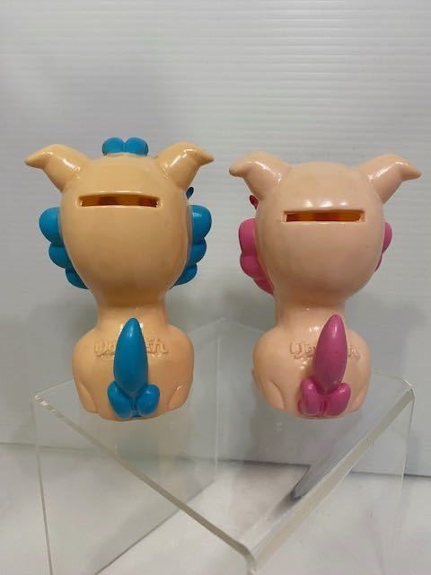 2体セット☆りゅうぎん☆琉球銀行☆シーサー☆ソフビ人形☆貯金箱