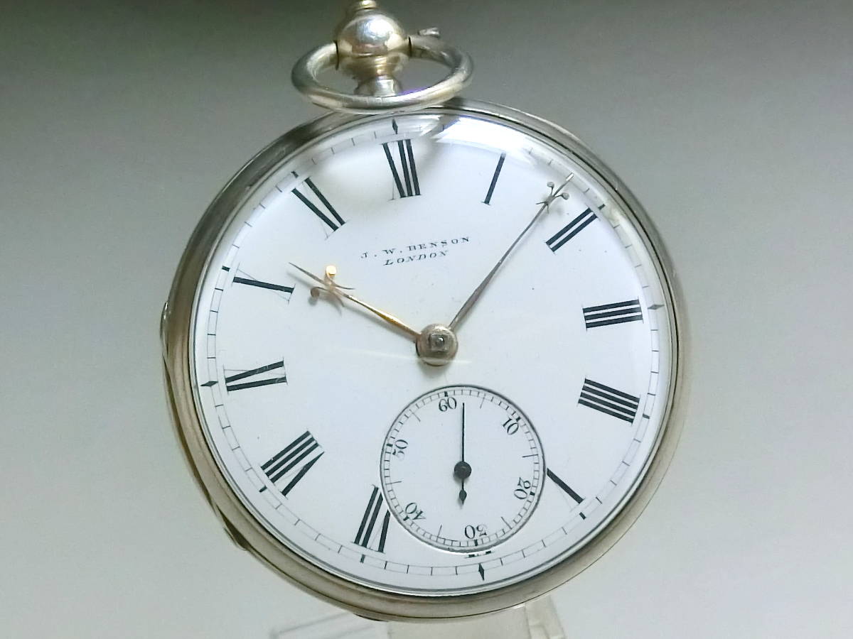 ☆激レア 1879年製 英国 イギリス☆純銀 銀無垢 ホールマーク付☆懐中