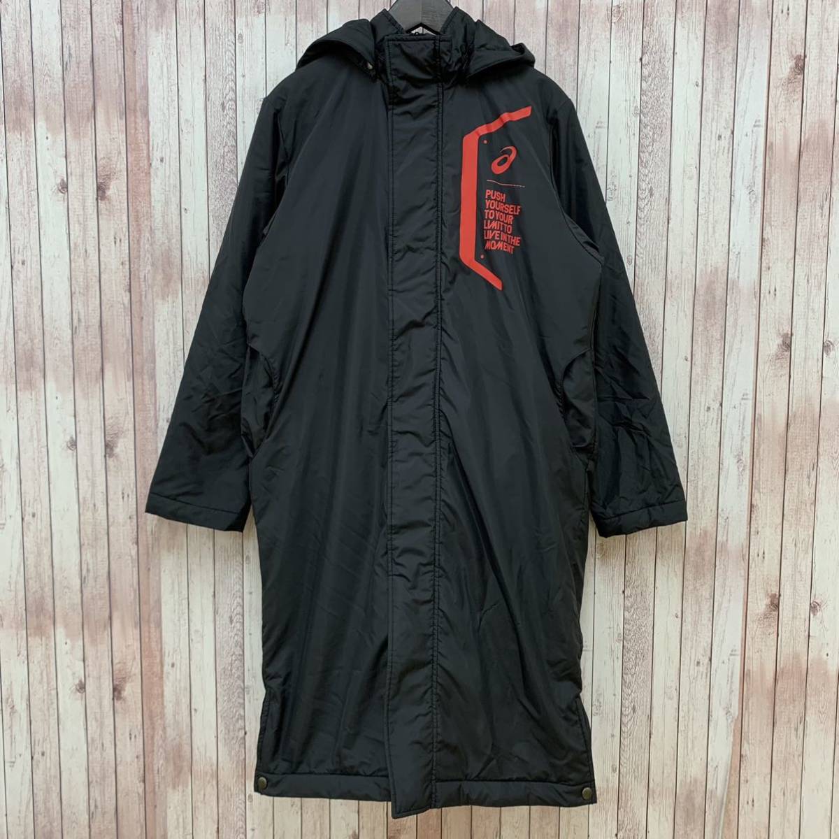 アシックス ベンチコート asics アシックス 中綿 ロングコート ベンチ