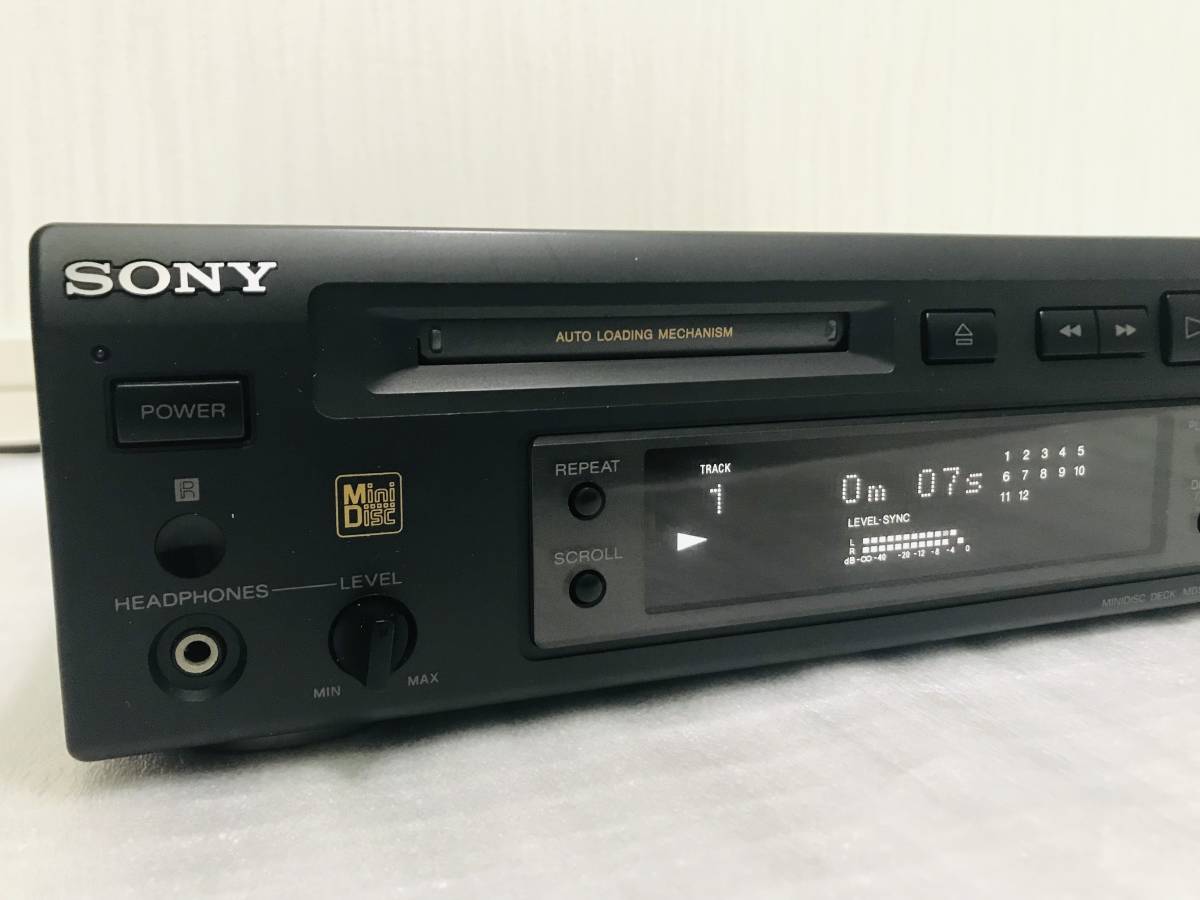 SONY MDS-S37 MDデッキ リモコン 説明書付属 MDプレイヤー ソニー MD