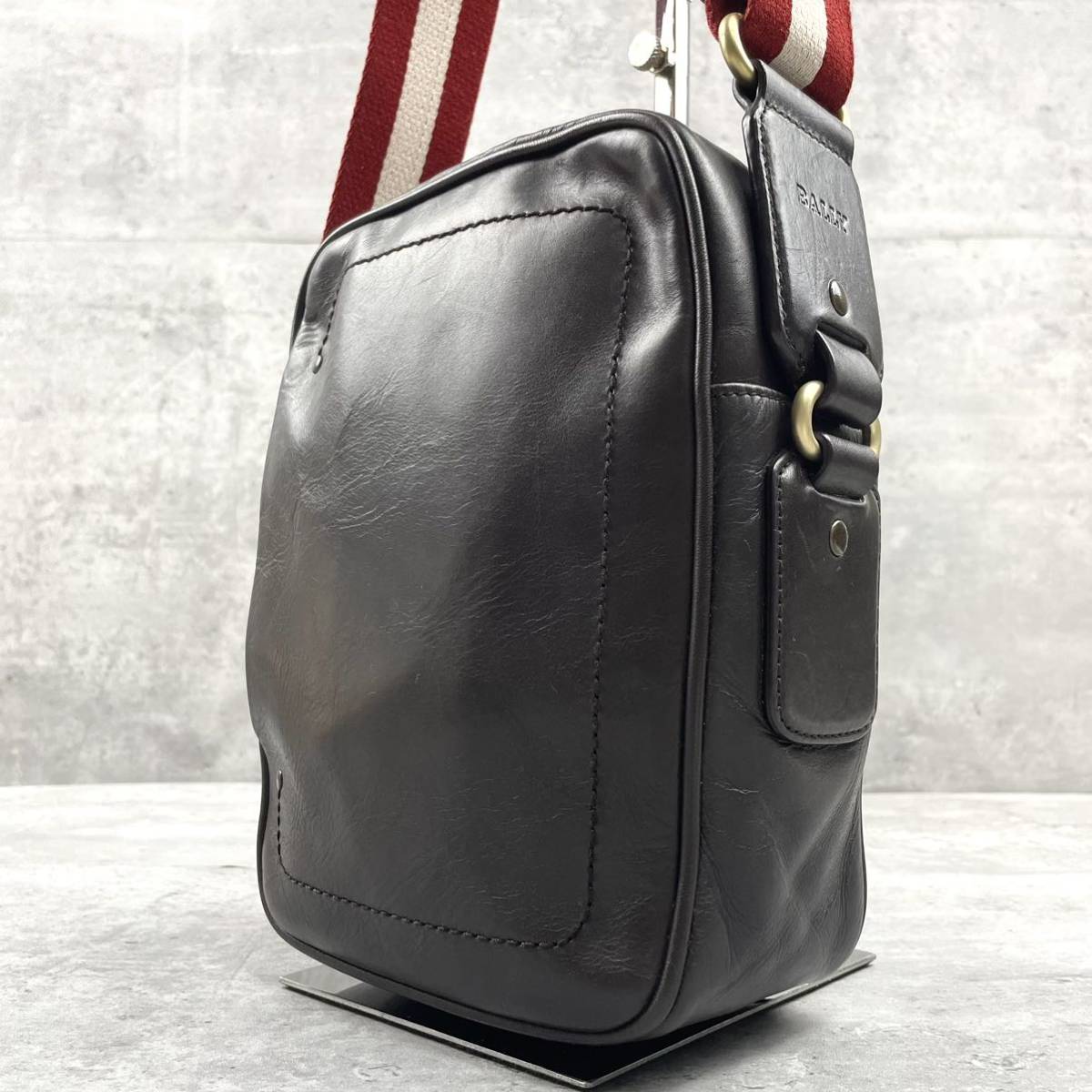1円【極美品】BALLY バリー ショルダーバッグ 斜めがけ ボディバッグ 