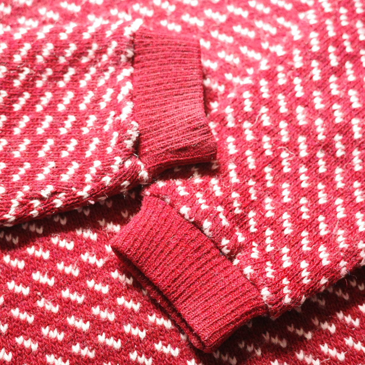L.L.bean birds eye knit MADE IN NORWAY XLサイズ バーズアイニット 