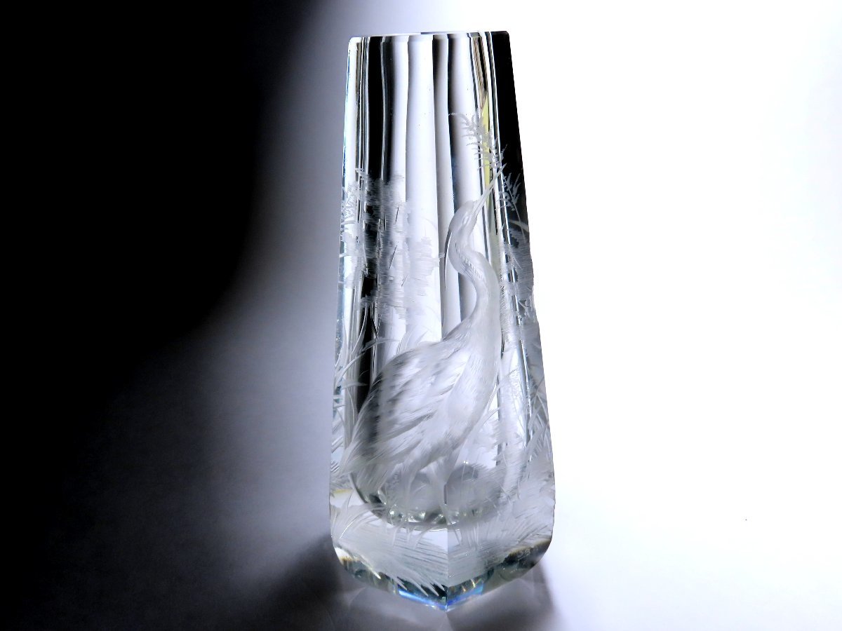 モーゼル - Yahoo!オークション フラワーベース Moser 花瓶 (ガラス 