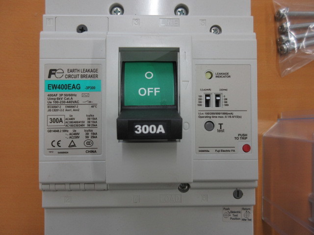 富士電機 一般配線用漏電遮断器 EW400EAG-3P300(漏電ブレーカー)｜売買 