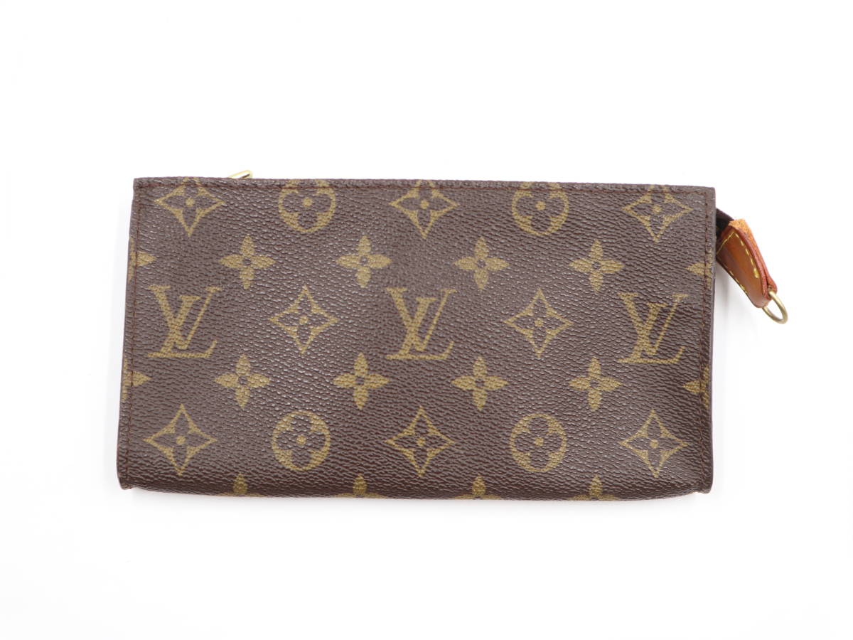 【得価，品質保証】 LOUIS VUITTON ルイヴィトン ポシェット トワレット バケット用ポーチ モノグラム 付属ポーチ ブラウン PVC レザー レディース(ポーチ)｜売買されたオークション情報、yahooの商品情報をアーカイ かばん、バッグ
