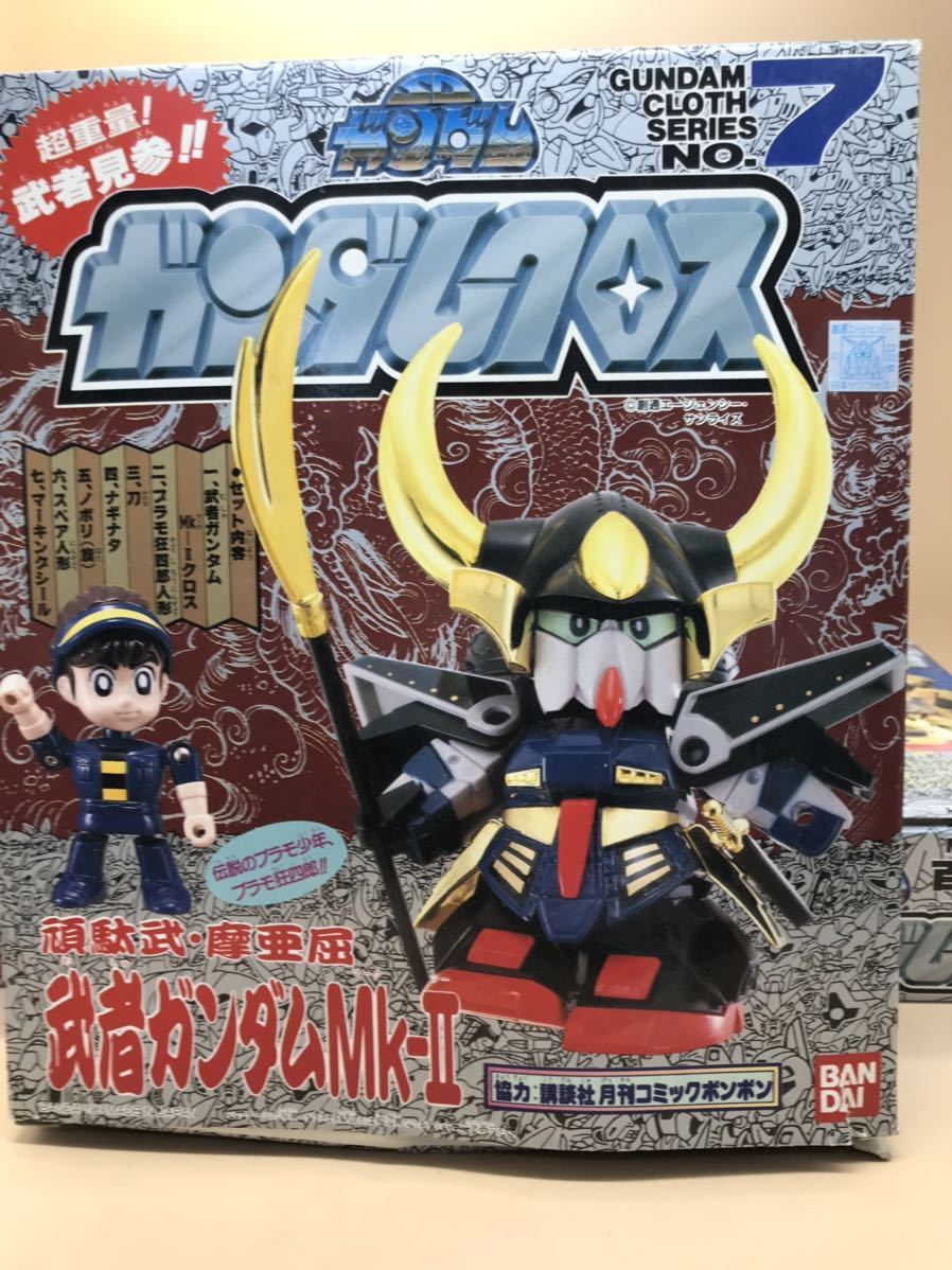Y670)バンダイ SDガンダム ガンダムクロス フィギュア3点戦国伝 武者仁