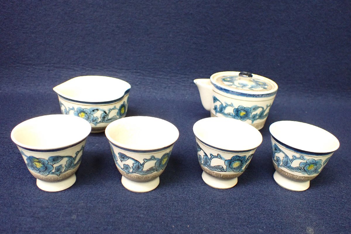 九谷焼 九谷鏑木 芦雁図　宝瓶 湯冷まし 煎茶碗 煎茶器　茶道具　鏑木 九谷焼 宝瓶 煎茶器 茶道具 湯冷まし 九谷鏑木 茶 鏑木 煎茶碗 芦雁図