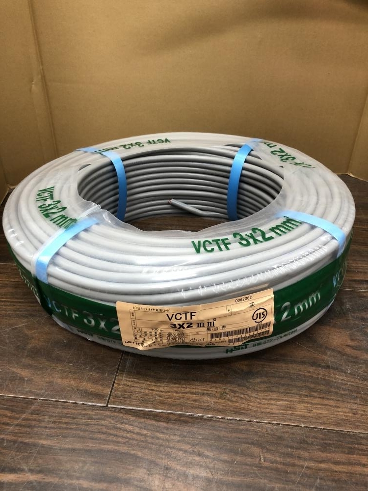 006□未使用品・即決価格□住電HSTケーブル VCTFケーブル 3×2 100m ※直接伝票を貼り発送