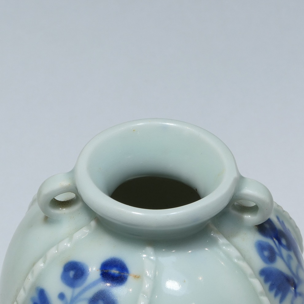 中国古玩名品1 元染付青花小壺 (明清古染付宋白磁天目豊蔵唐九郎半泥子