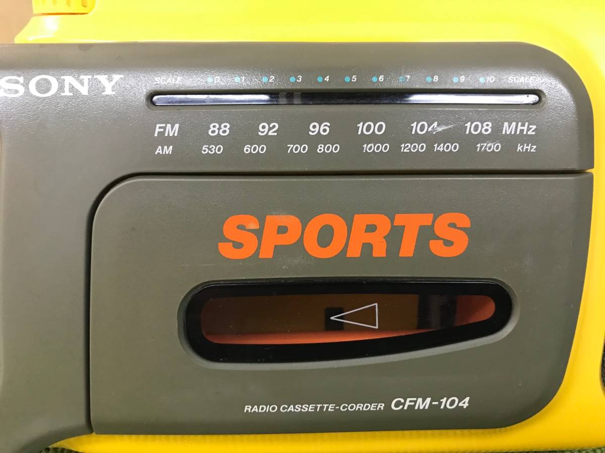 SONY SPORTS ソニースポーツ ラジカセ CFM-104 CFM-104 sports