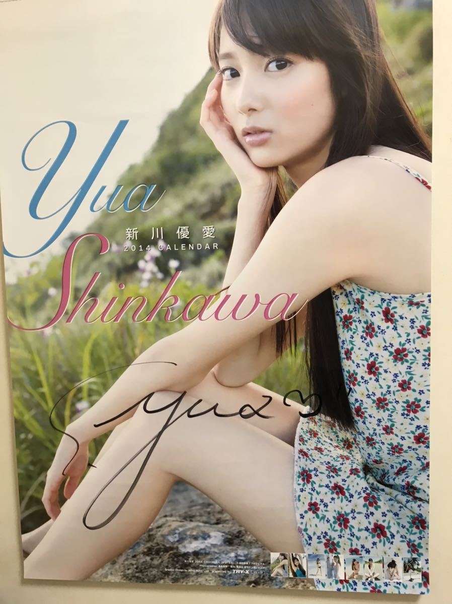 新川優愛2014サイン入りカレンダー&2016カレンダー(芸能人、タレント 