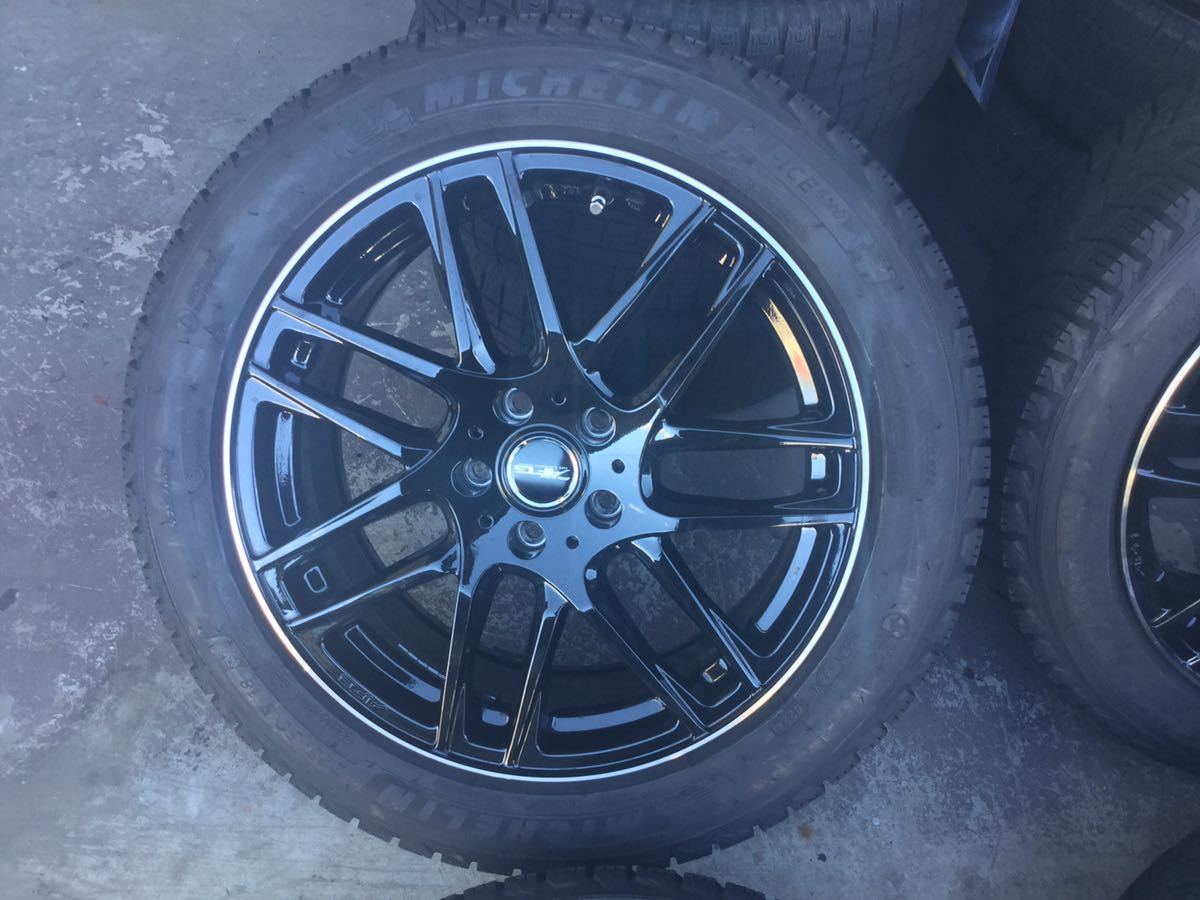 社外アルミホイール スタッドレス4本セット PCD 112/7.5J 225/50/R18 