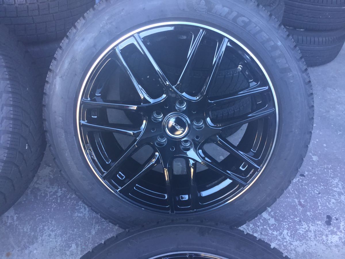 社外アルミホイール スタッドレス4本セット PCD 112/7.5J 225/50/R18 