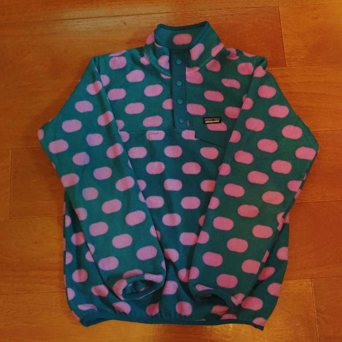 パタゴニア patagonia 水玉 総柄 ハーフスナップT シンチラ プル