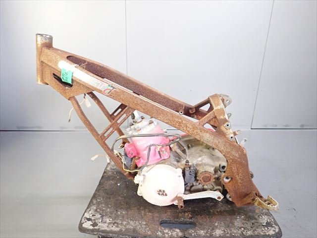 βDL08-4 GASGAS ガスガス JT250 コンタクト VTRGG 実動 エンジン 始動確認済！ 圧縮10ｋで良好！ 書類無し フレーム 走行3924㌔