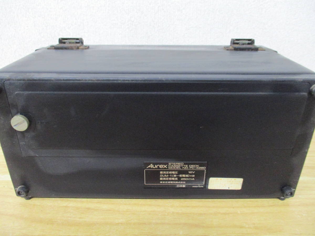 ジャンク Aurex PC-4280 カセットデッキ 東芝 オーレックス 高額買取実施中!!】カセットデッキ AUREX(オーレックス) PC-4280