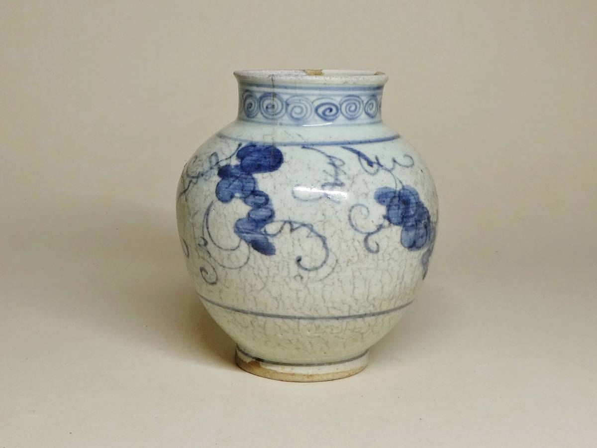 美術品・アンティーク・コレクション 初期伊万里 古伊万里 染付壺
