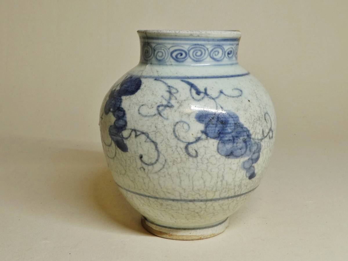 初期伊万里染め付け欄図小壺 初期伊万里染め付け欄図小壺 初期伊万里染め付け欄図小壺 初期伊万里