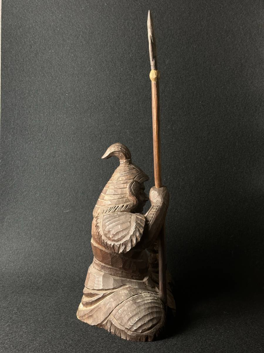 W340-K22-4608 翡翠 ヒスイ 置物 アンティーク 鷹 鳥 約24cm ⑥
