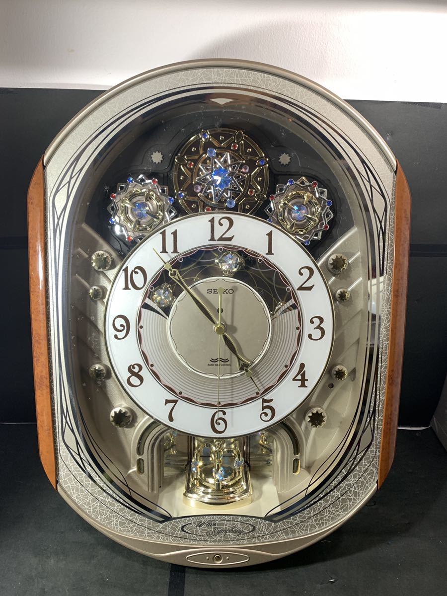 SEIKO セイコー ウェーブシンフォニー 電波掛け時計 からくり時計