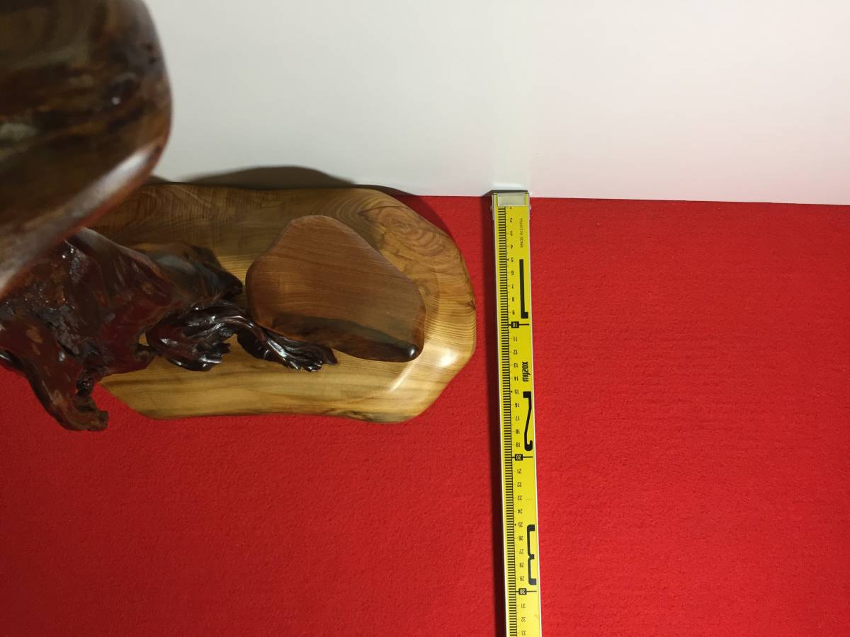 屋久杉 灯篭 置物 世界遺産 長寿の珠（直径約10センチ） 工芸品 世界