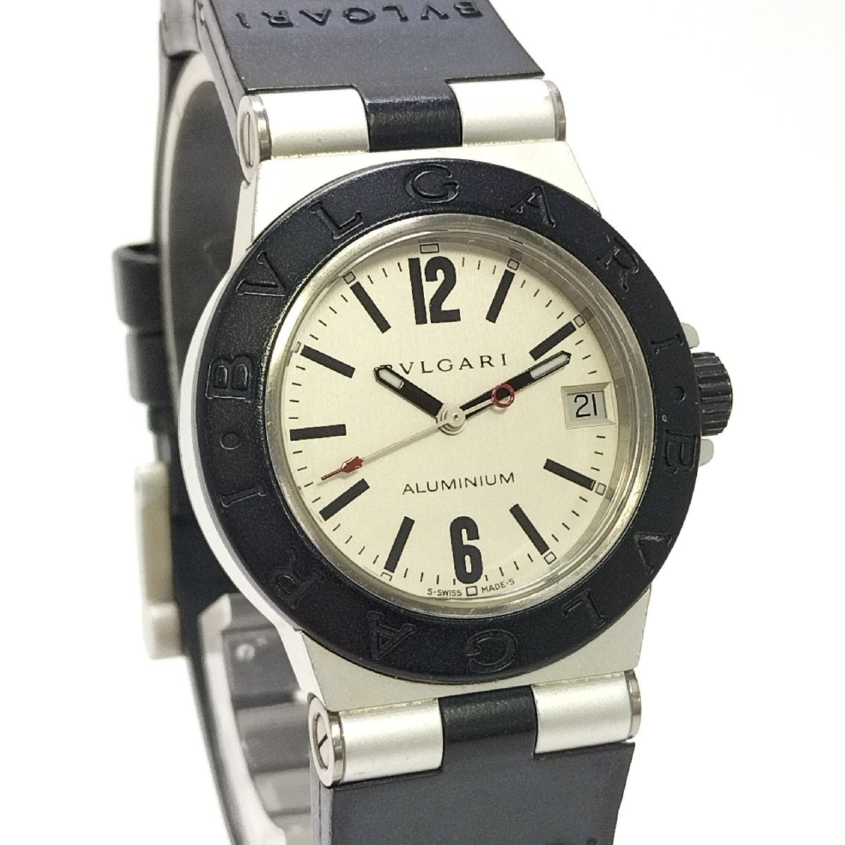 ○ブルガリ BVLGARI アルミニウム AL32TA ボーイズ ユニセックス腕時計