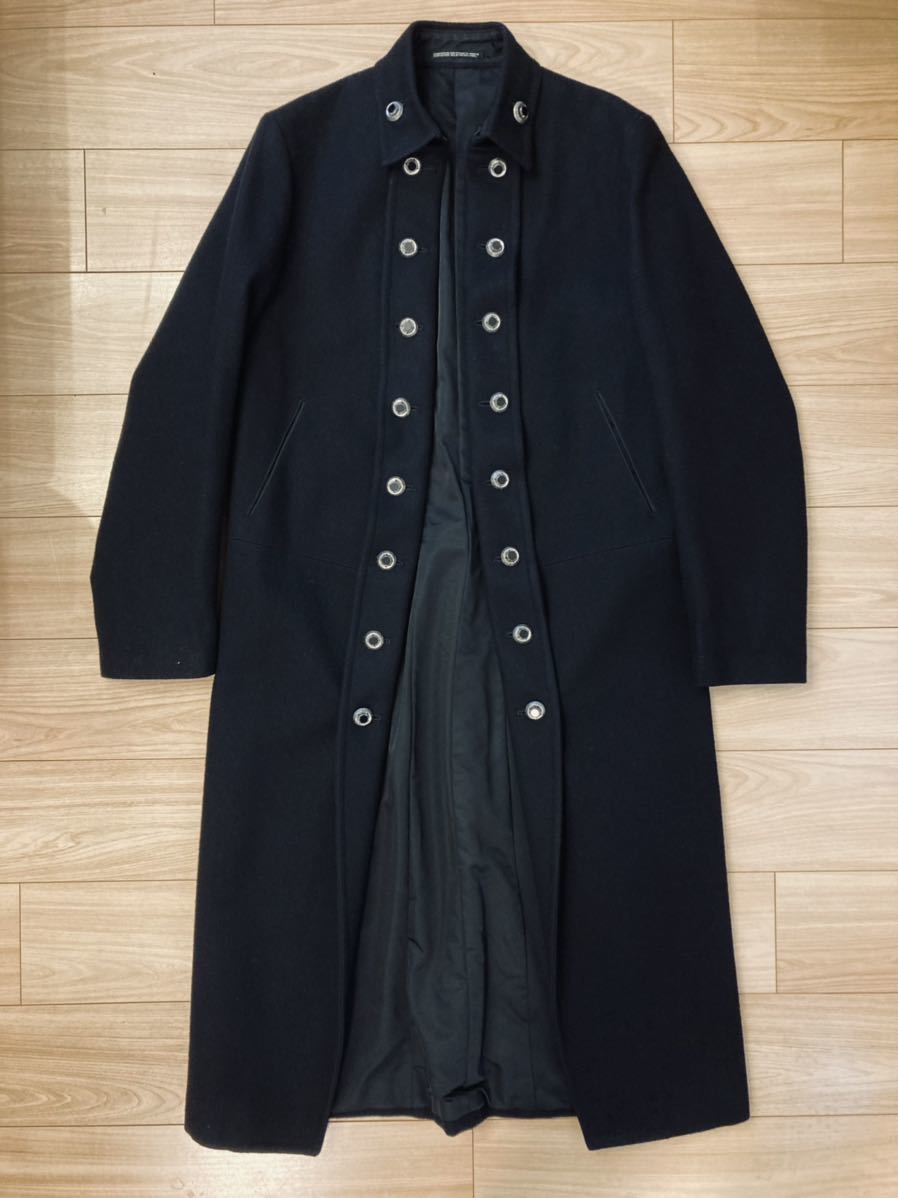 超レア01AW オニキスボタン ナポレオンコート ヨウジヤマモト オム  