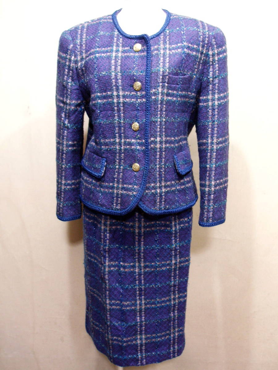 ツイード 易く ウール バブリースーツ 