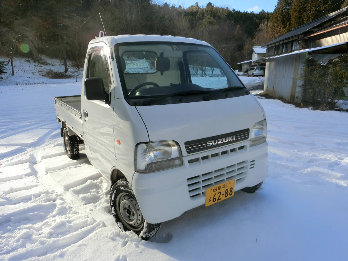 超希少低走行33，700Km車検2年取得渡しスズキキャリイトラック4WD，5MT