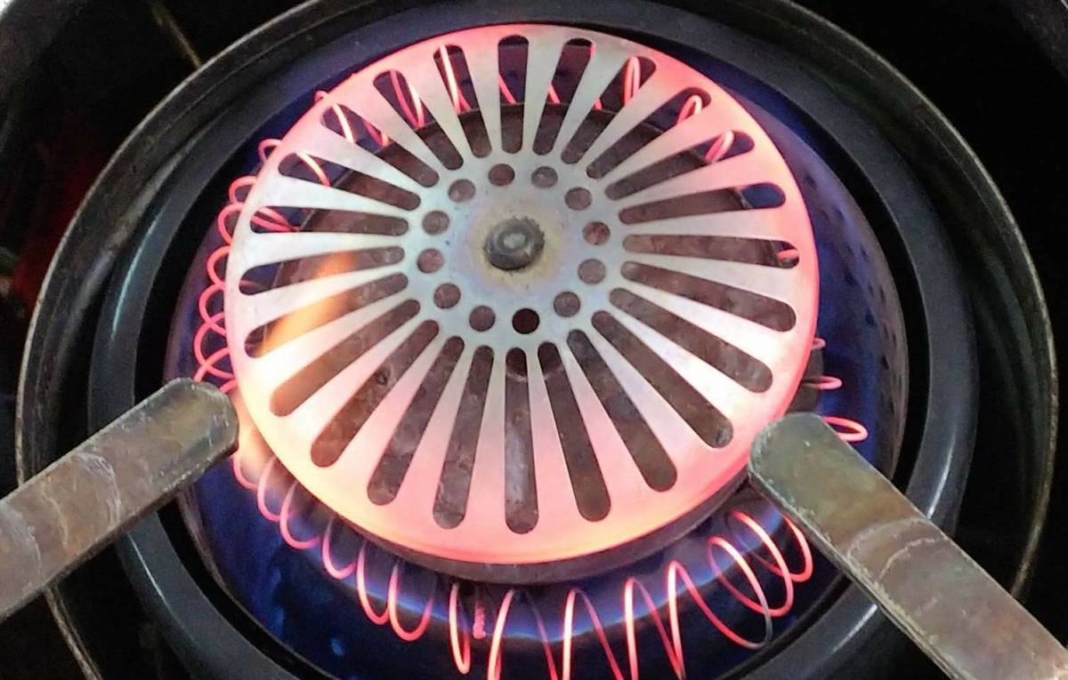 古い豊臣(トヨトミ) しん式石油こんろ 火鉢型 トヨホームヒーター HHA 