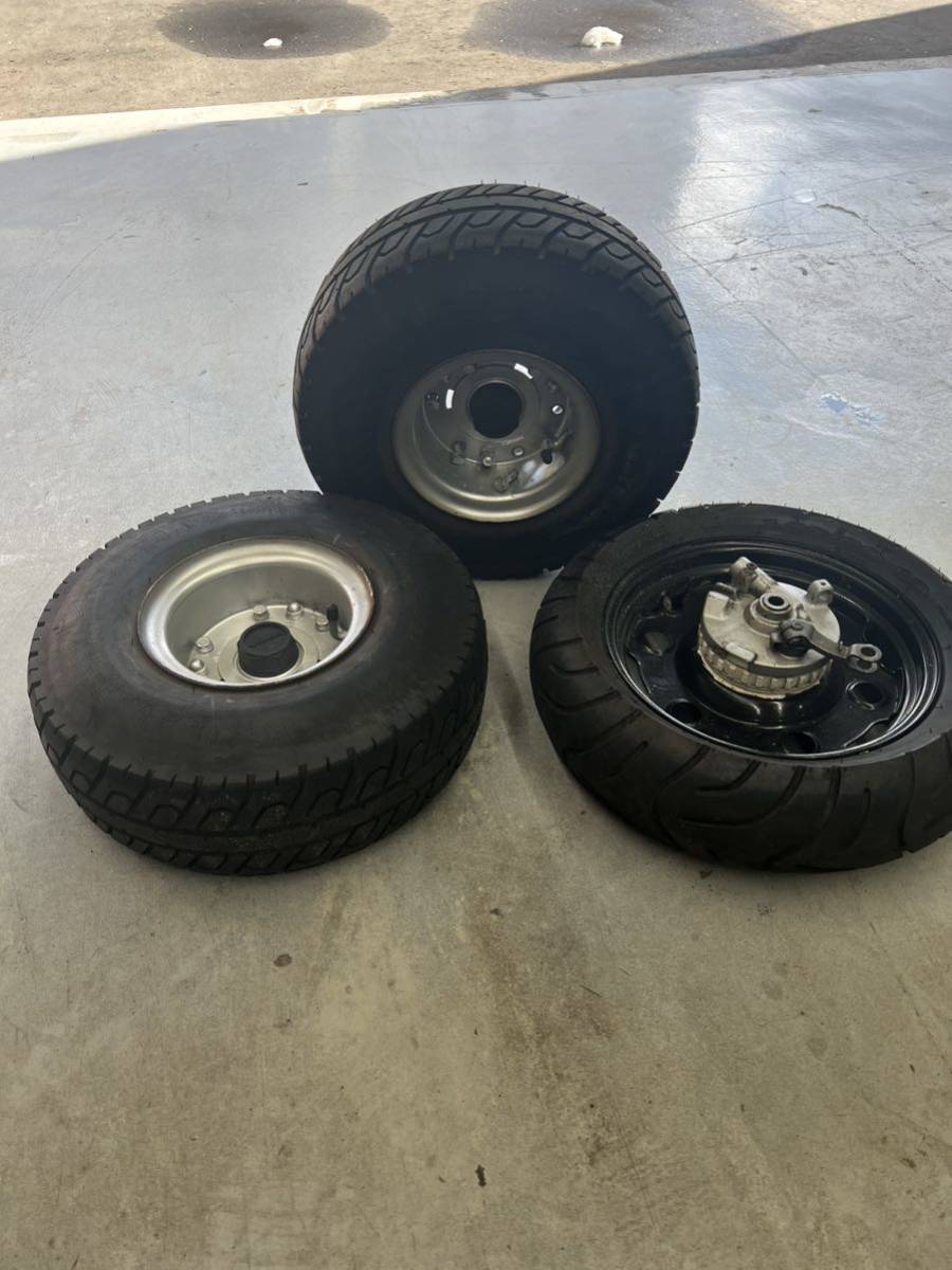 ジャイロUP純正タイヤ ホイール前後(スクーター、ミニバイク用)｜売買