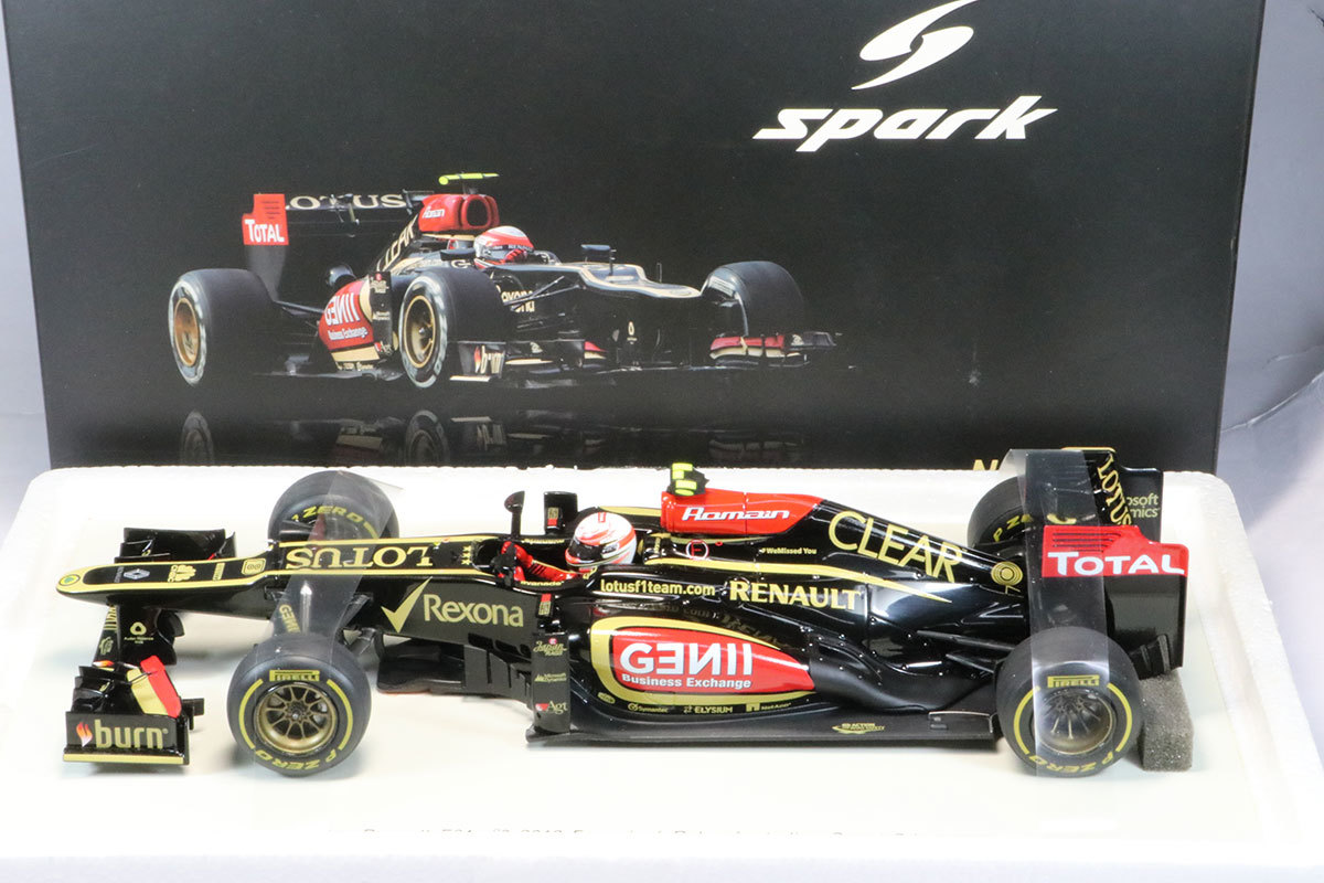 18S099 スパーク 1/18 ロータス E21 オーストラリアGP 2013 R.グロー