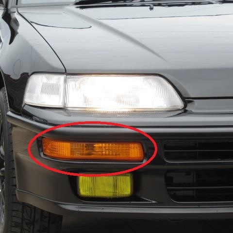 EF系　CR-X CRX　純正フロントウインカー　左右セット CR-X EF 後期用 フロントウインカーユニット 左右1セット 奇跡の新品