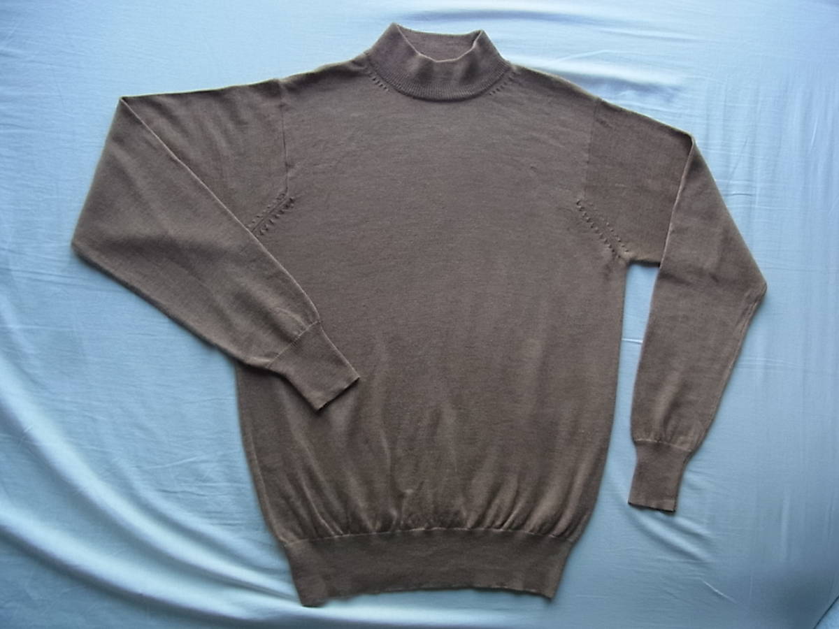 Neiman Marcus 　ニーマンマーカス　カシミヤ100% モックネックセーター　サイズ S キャメル系