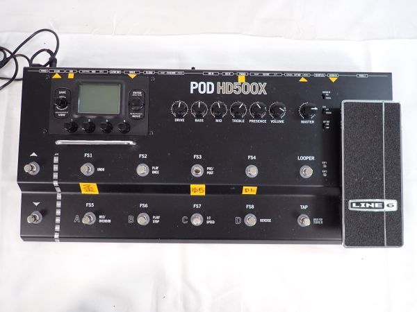 LINE 6 POD HD500X ギターエフェクター 通電確認のみ 現状品 Line6