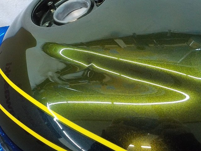 D193○○中古 純正 カワサキ Z900RS タイガー タンク 51091-5033-65G 4