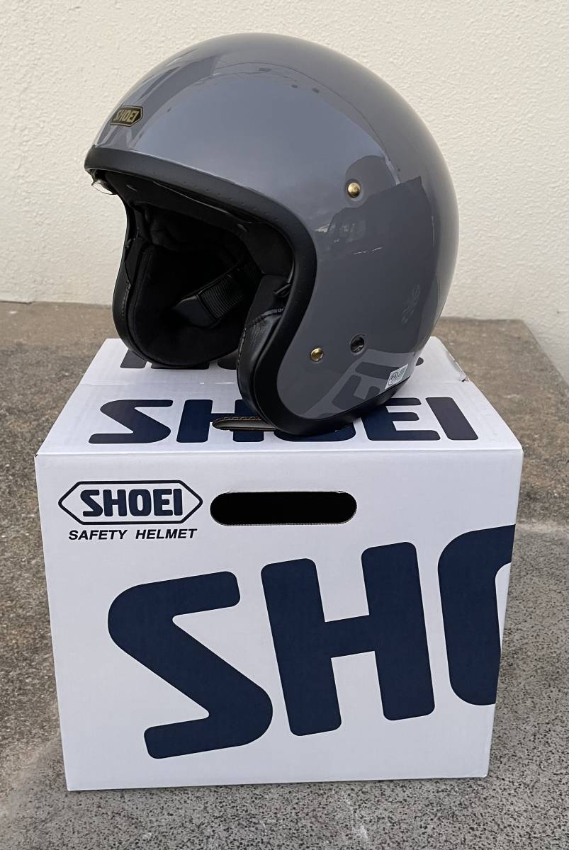 SHOEI J・ 車・バイク・自転車 O ジェットヘルメット グレー Lサイズ
