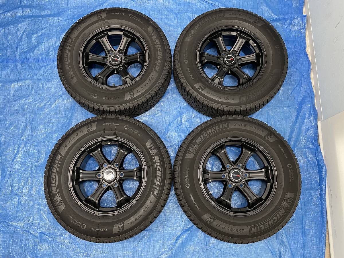 MICHELIN X-ICE SNOW SUV 265/65R17 2021年製 17×7.5J 6H/139.7 +25 B 