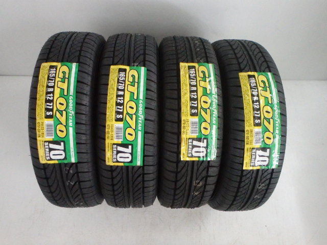 グッドイヤー GT070 165/70R12 77S 新品処分 4本セット サマータイヤ 2019年製