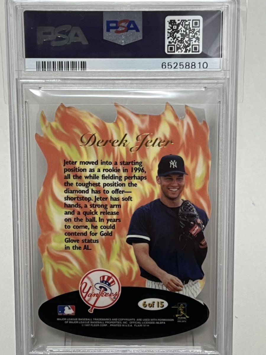 1997 flair showcase #6 Derek jeter hot gloves psa 7 MLB カード 1円 