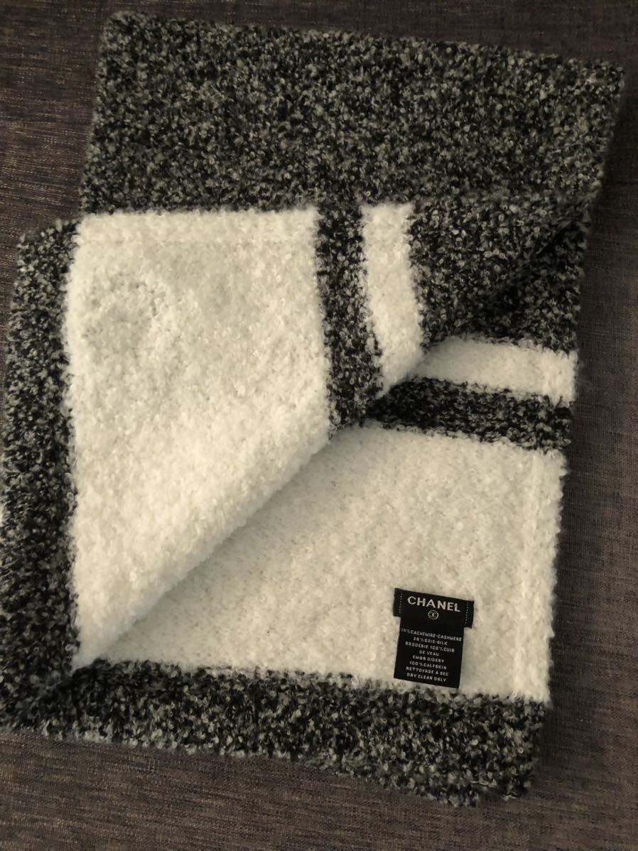 美品　シャネル　カシミヤマフラー　 CHANEL シャネル マフラー 1円 ■美品■ ベージュ系