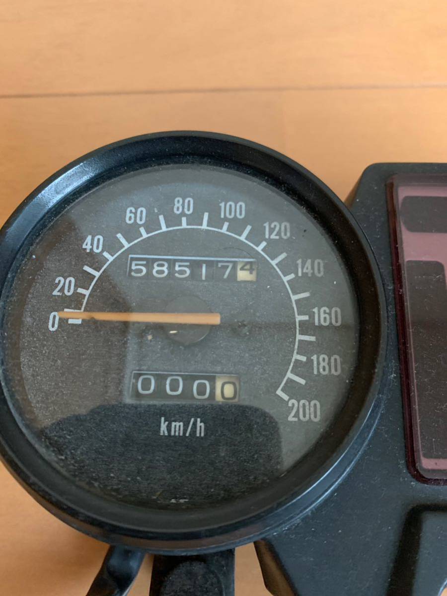 GSX450E GAX400E ゴキ 純正 当時物 200㎞ メーター スピード・タコ