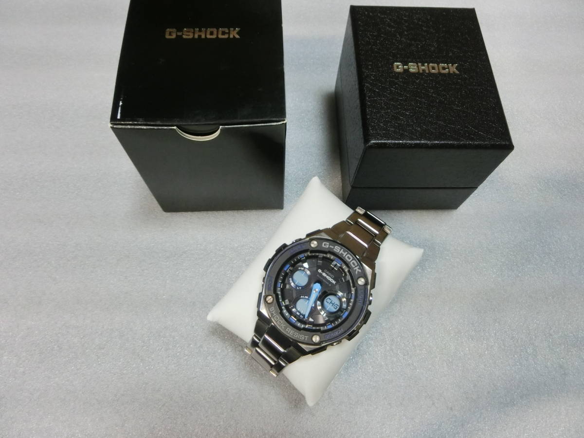 ☆G-SHOCK G-STEEL 電波ソーラー (GST-W100D-1A2JF) レイヤーガード 